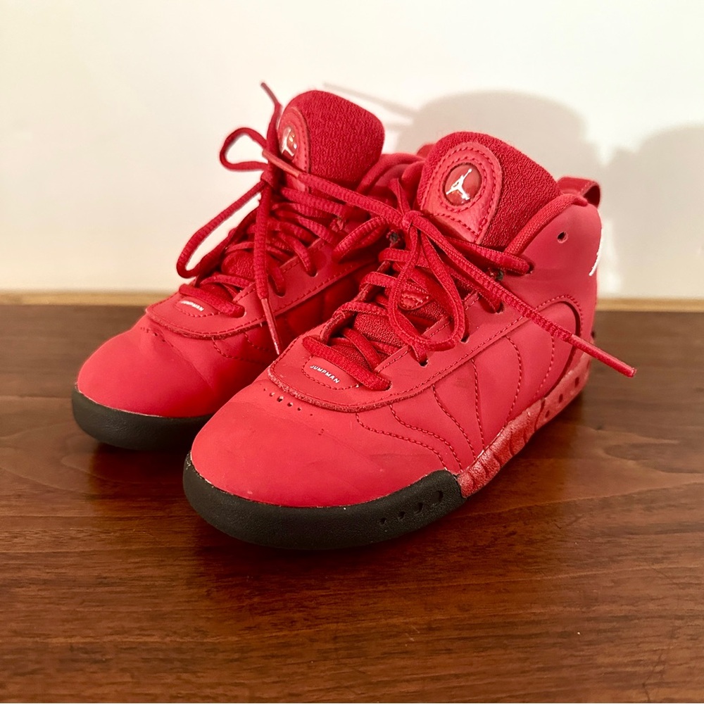 Kids Red High-Top Sneakers